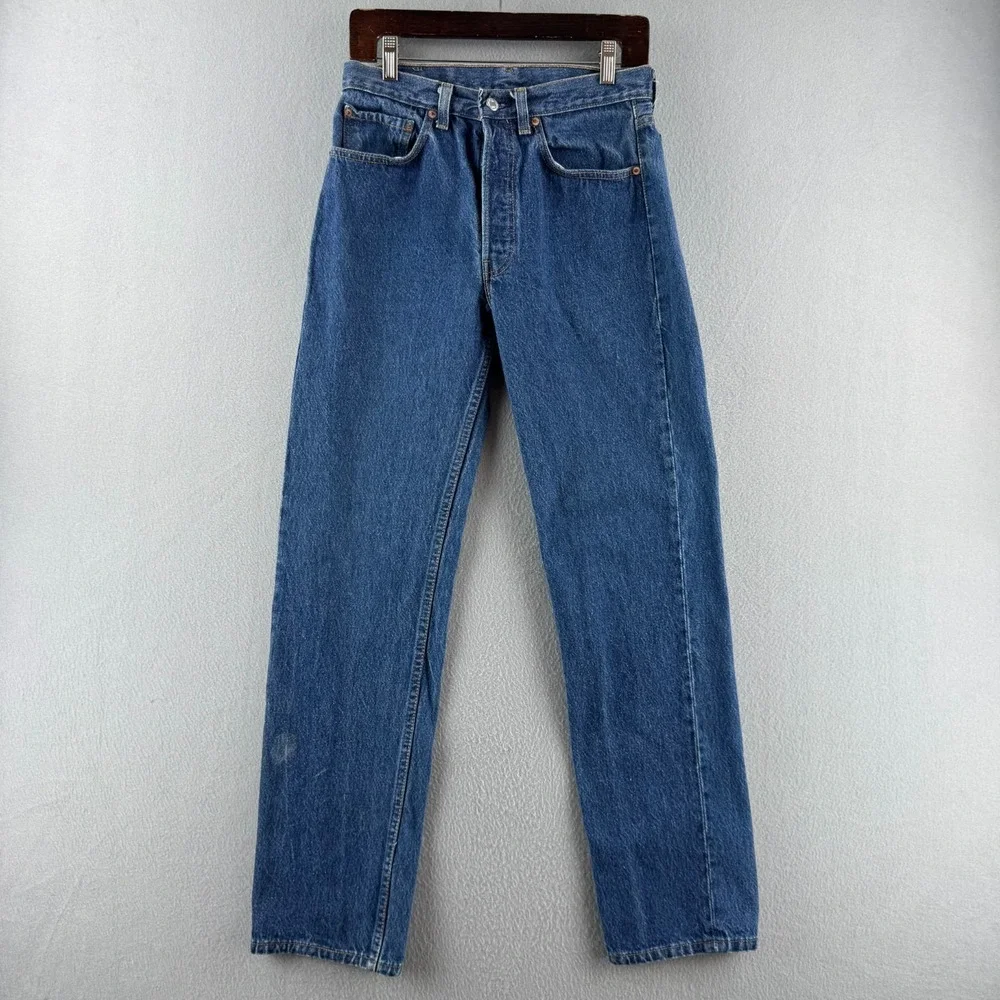 Vintage Levis Jeans Mens 31x32 (Fits‎ 29x31) 501 Dark Fuzzy 80s Made in USA
